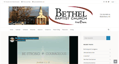 Desktop Screenshot of bethelnc.net